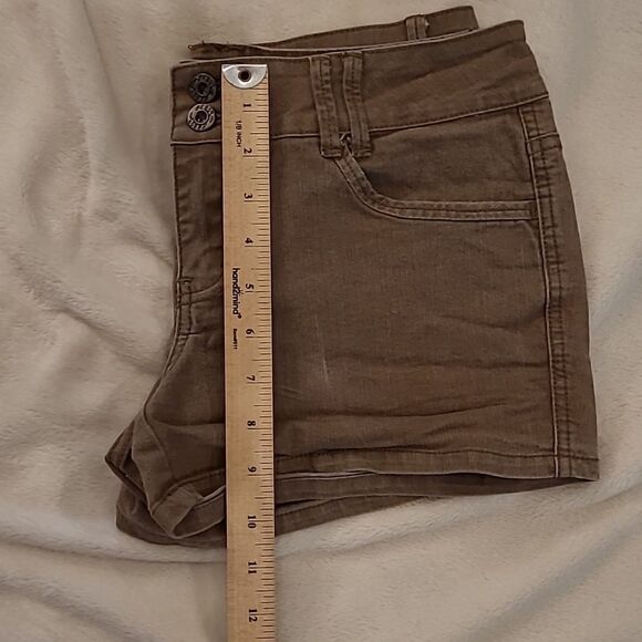 Beebop girls sz 7 brown denim shorts - Picture 3 of 5